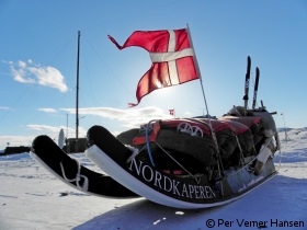 siriusslæde klar til afgang